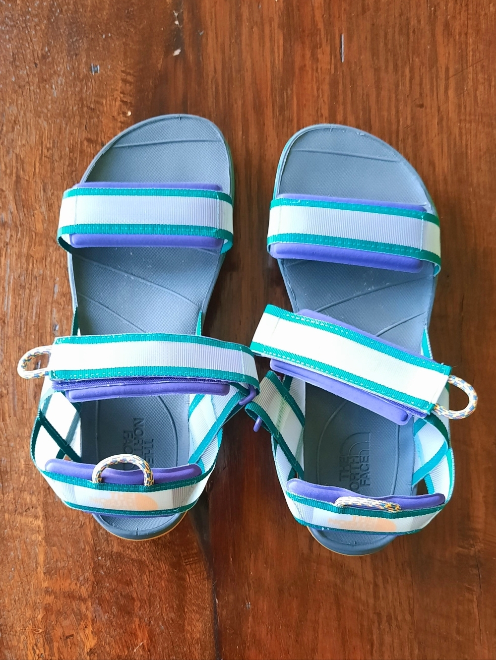 The North Face Skeeno Sportsandals size 8 Gray, Purple and Teal